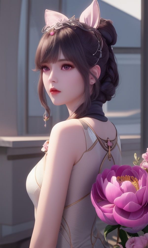 (,1girl, ,best quality, )<lora:349-DA-斗罗大陆-小舞-成年:0.8>,, ,masterpiece, (( , )),, realistic,science fiction,mole, ultra realistic 8k cg, ,tamari \(flawless\),     ,peony \(flower\),       (()), (),