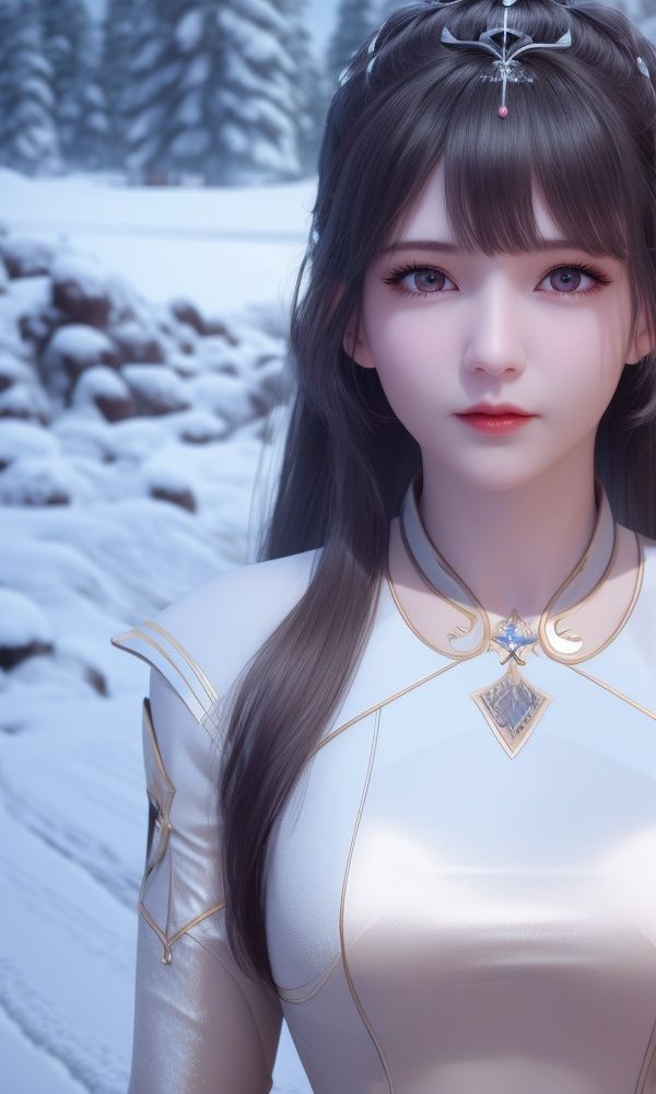 (,1girl, ,best quality, )<lora:349-DA-斗罗大陆-小舞-成年:0.7>,masterpiece, (( , )),, realistic,science fiction,mole, ultra realistic 8k cg, ,tamari \(flawless\),     ,outdoors,  (()), (), ,, snow, snowing,