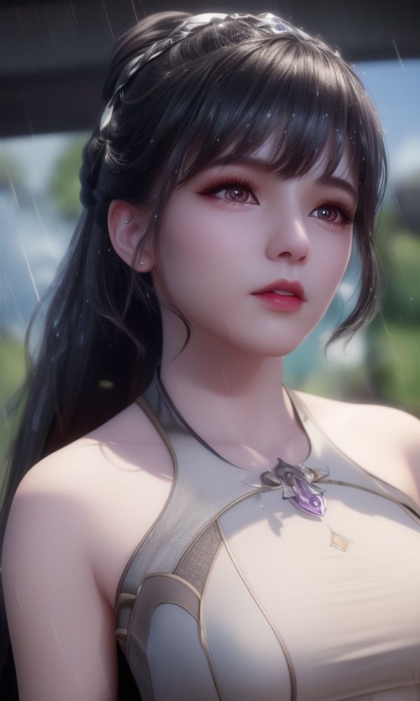(,1girl, ,best quality, )<lora:349-DA-斗罗大陆-小舞-成年:0.8>,, ,masterpiece, (( , )),, realistic,science fiction,mole, ultra realistic 8k cg, ,tamari \(flawless\),     ,eyelashes,magic,hydrokinesis,sweat, wet, rain, ,       (()), (),