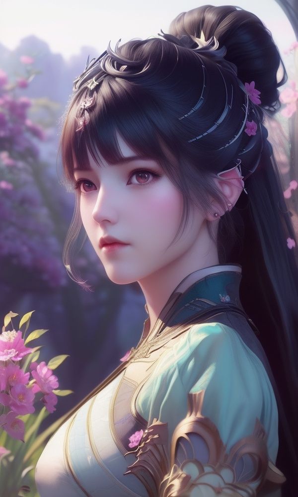 (,1girl, ,best quality, )<lora:349-DA-斗罗大陆-小舞-成年:0.8>,, ,,anime,(masterpiece, top quality, best quality, official art, beautiful and aesthetic:1.2), (1girl)	, , (()),extreme detailed,(fractal art:1.3),colorful, flowers ,highest detailed,(by Jeremy Lipking)    (()), (),