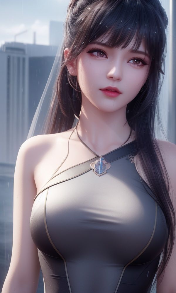 (,1girl, ,best quality, )<lora:349-DA-斗罗大陆-小舞-成年:0.6>,, ,masterpiece, (( , )),, realistic,science fiction,mole, ultra realistic 8k cg, ,tamari \(flawless\),     ,building, bare_shoulders, eyelashes,magic,hydrokinesis,sweat, wet, rain, ,       (()), (),