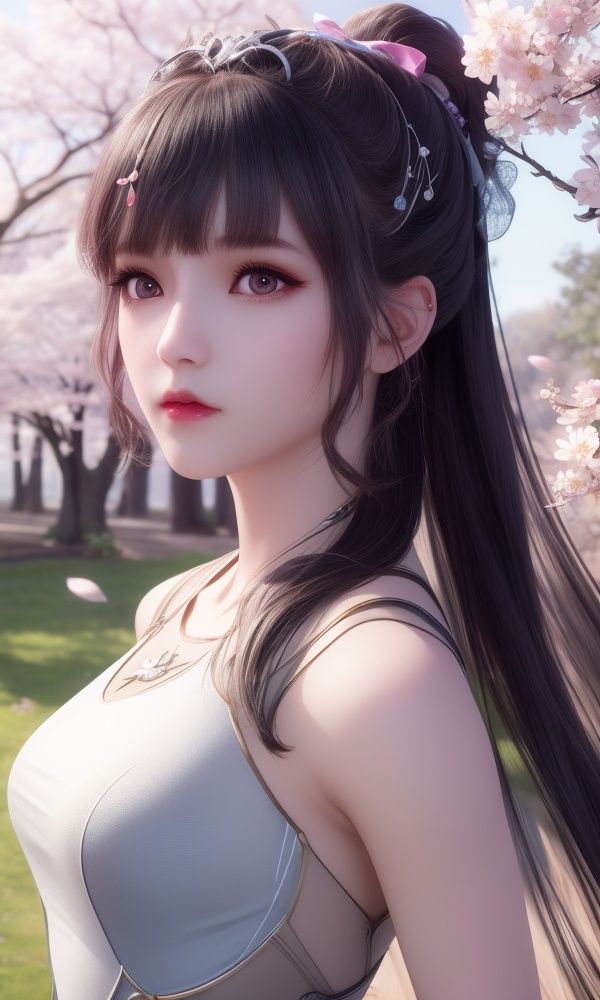 (,1girl, ,best quality, )<lora:349-DA-斗罗大陆-小舞-成年:0.7>,, ,masterpiece, (( , )),, realistic,science fiction,mole, ultra realistic 8k cg, ,tamari \(flawless\),    ,cherry blossoms,      (()), (),