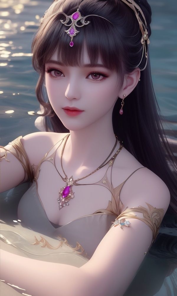 (,1girl, ,best quality, )<lora:349-DA-斗罗大陆-小舞-成年:0.7>,, ,masterpiece, ((((1girl, solo,  , ,solo focus, lying on water, )))) (()), (), ,ultra realistic 8k cg, flawless, clean, masterpiece, professional artwork, famous artwork, cinematic lighting, cinematic bloom, perfect face, beautiful face, (( , )),, dreamlike, unreal, science fiction, luxury, jewelry, diamond, gold, pearl, gem, sapphire, ruby, emerald, intricate detail, delicate pattern, charming, alluring, seductive, erotic, enchanting, hair ornament, necklace, earrings, bracelet, armlet,halo,(()),, (),