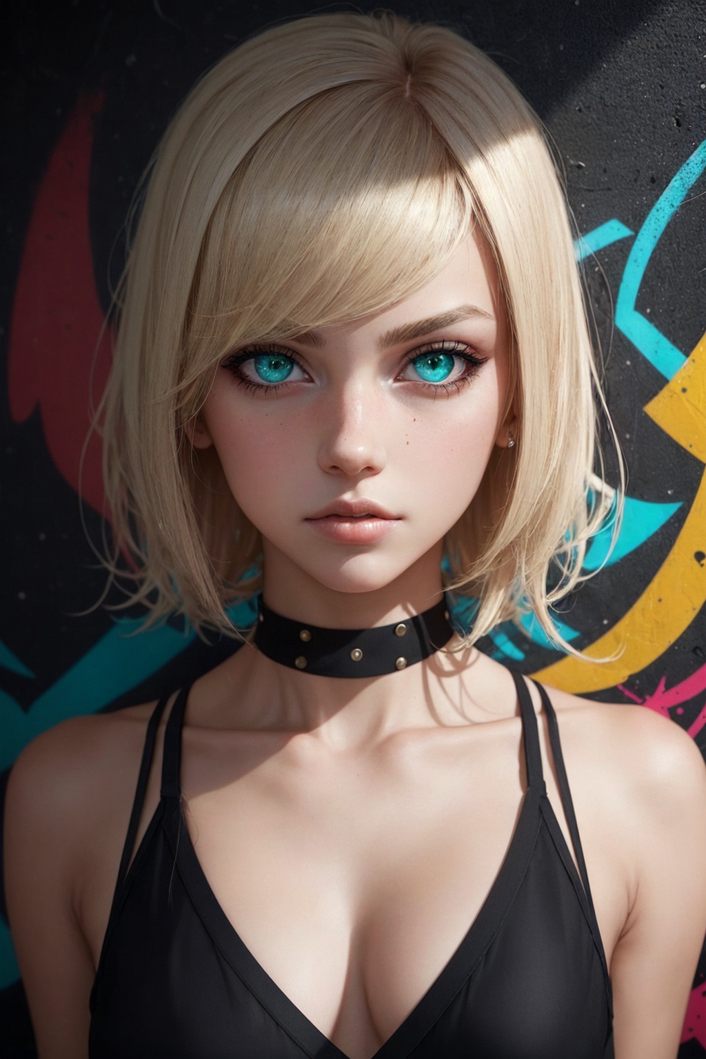 1girl,  european blond,  hiphop girl by Keith on Tensor.Art