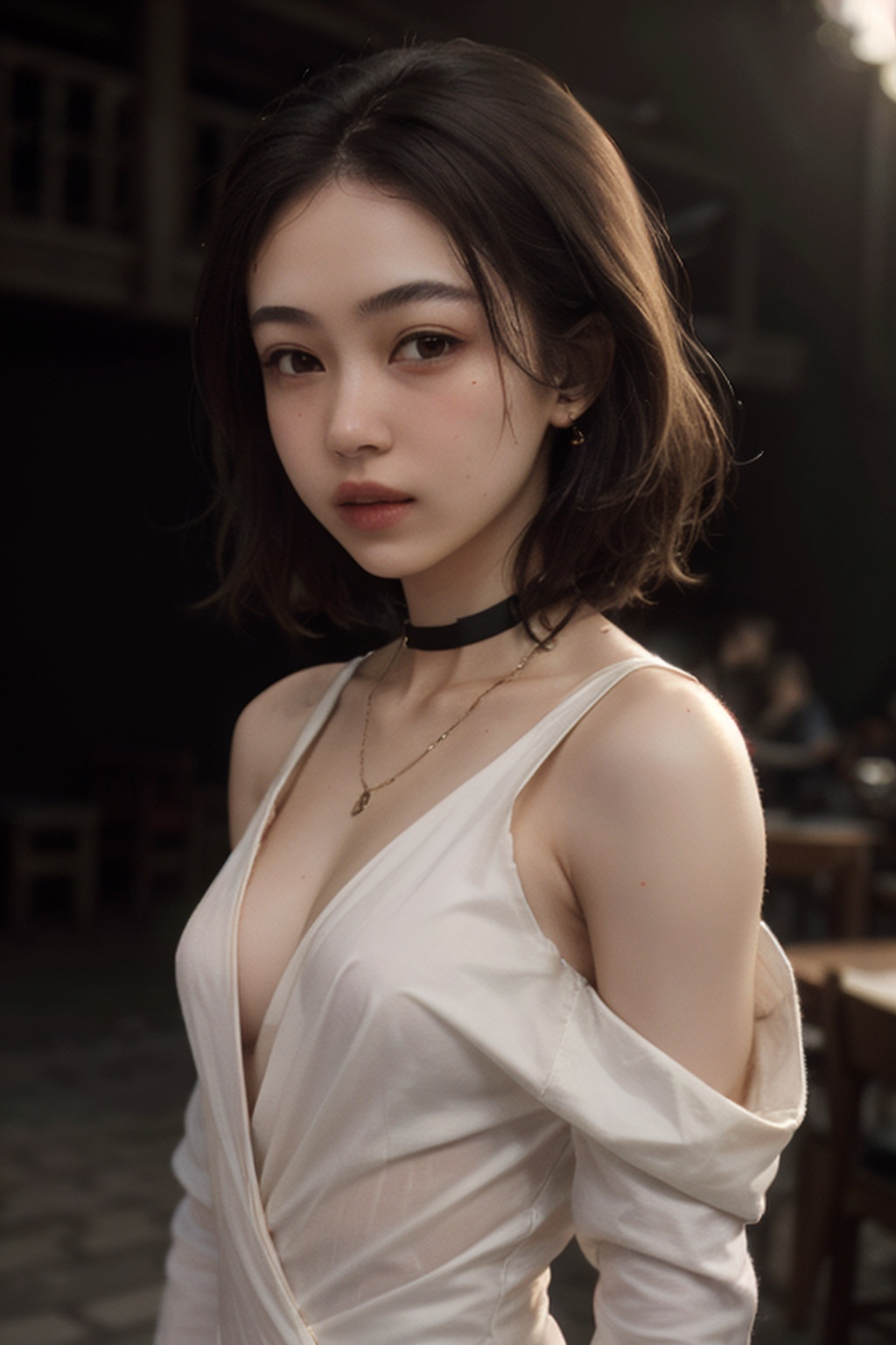 a 20 yo girl,  shy,  cute on Tensor.Art