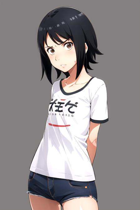 1girl,  solo,  simple background on Tensor.Art