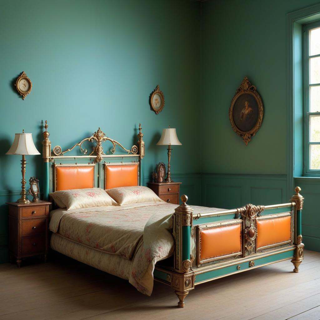 a ste4mpunk bed by nocor1i8 on Tensor.Art