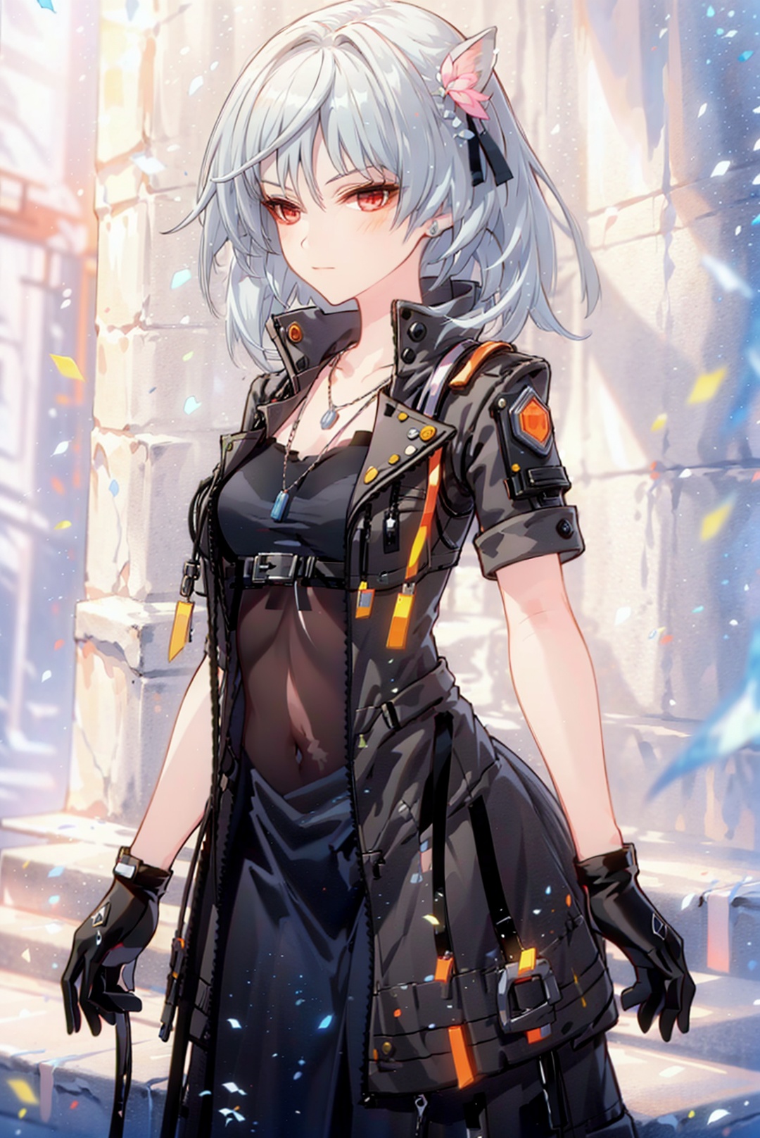 1girl,  solo,  gloves on Tensor.Art
