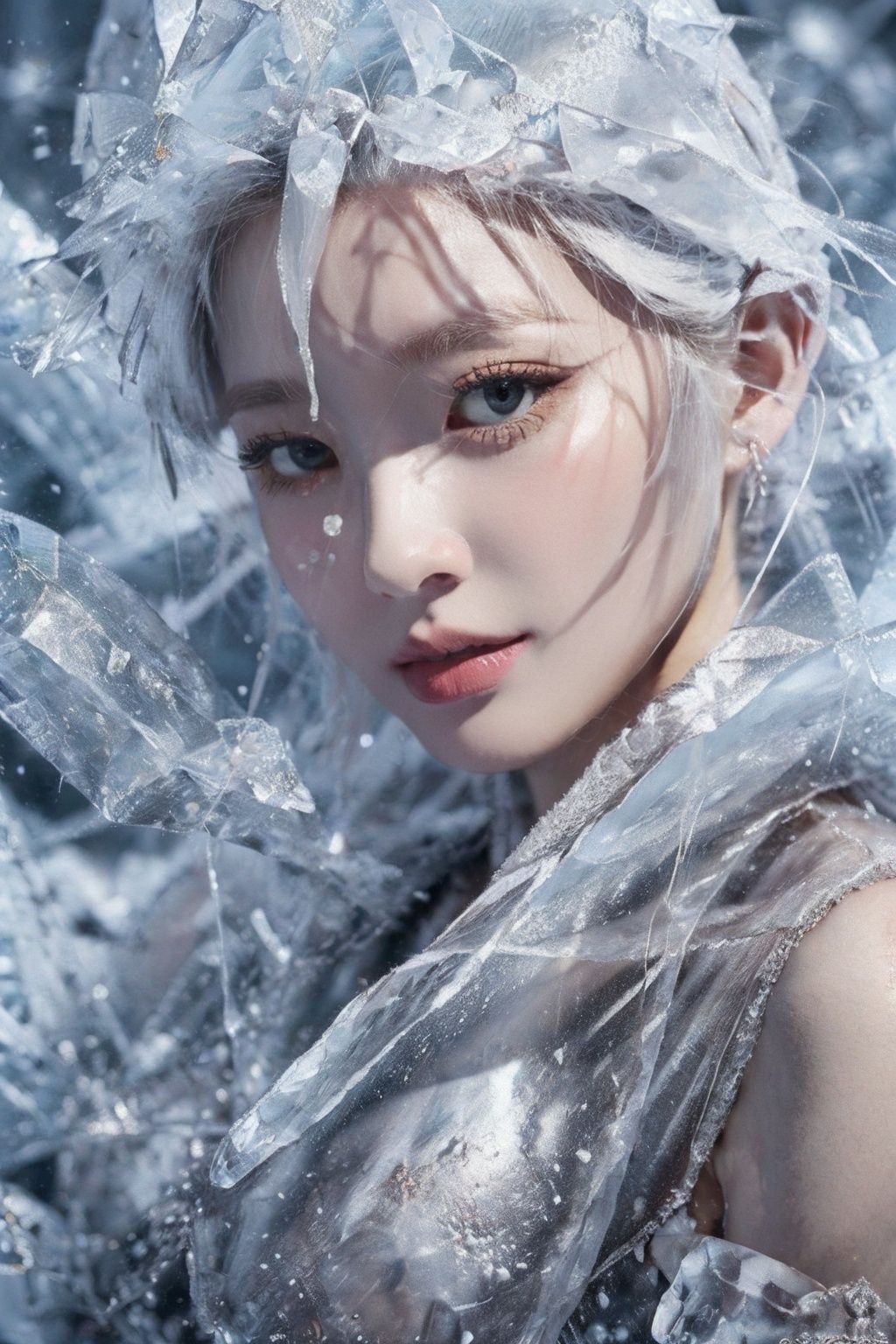 scattered with rose petals,(ice:1.4),ice cone,1girl,solo,Ice wraps around the girl (lingering:1.2),frost nova,a bit like circular magic,facing camera,<lora:ice cake_20231126200433-000018:0.7>,extremely detailed 8K wallpaper,(an extremely delicate and beautiful),intricate detail,exquisite eyes,<lora:lolita_洛丽塔裙子_款式1:0.3:lbw=1,1,0,0,0,1,1,1,1,1,1,1,1,1,1,1,1>,ice bound,ice cake,ice cracks,