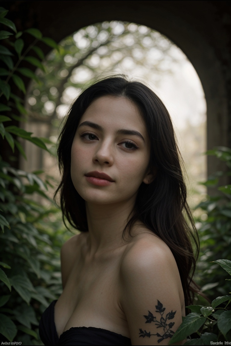 (tattoo on her neck),  (cinematic,  photorealistic) on Tensor.Art
