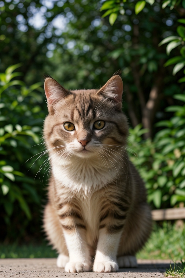 A cute cat,  fluffy fur,  adorable active eyes on Tensor.Art