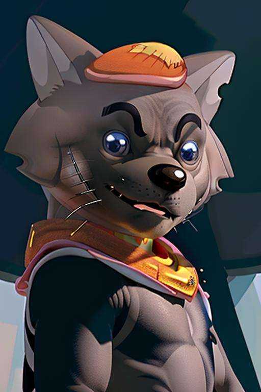 <lora:Wolffy-000030:1> ,masterpiece, best quality, high quality, highres, ultra-detailed, Wolffy, 灰太狼, man