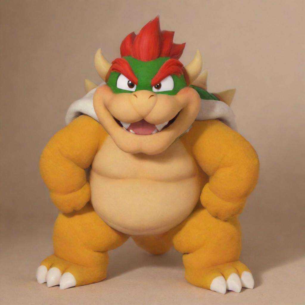 Bowser,  cute,  smiling on Tensor.Art