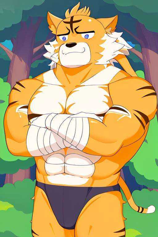 <lora:TaiGe-000022:1> ,(masterpiece, best quality, high quality, highres, ultra-detailed), 泰哥, muscular, man