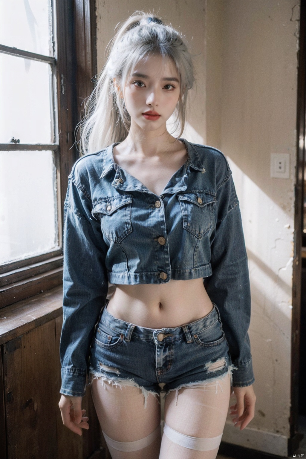 21yo girl,  solo,  looking at viewer on Tensor.Art