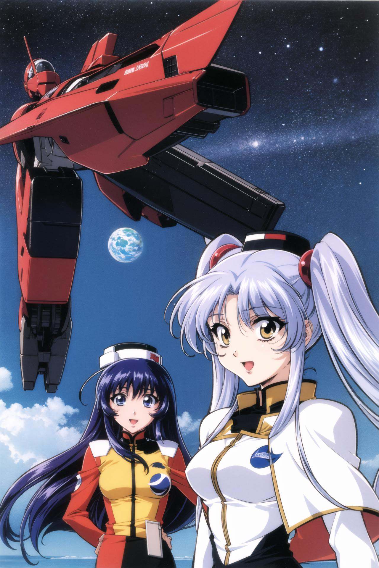 Misumaru Yurika,  Hoshino Ruri,  2girls on Tensor.Art