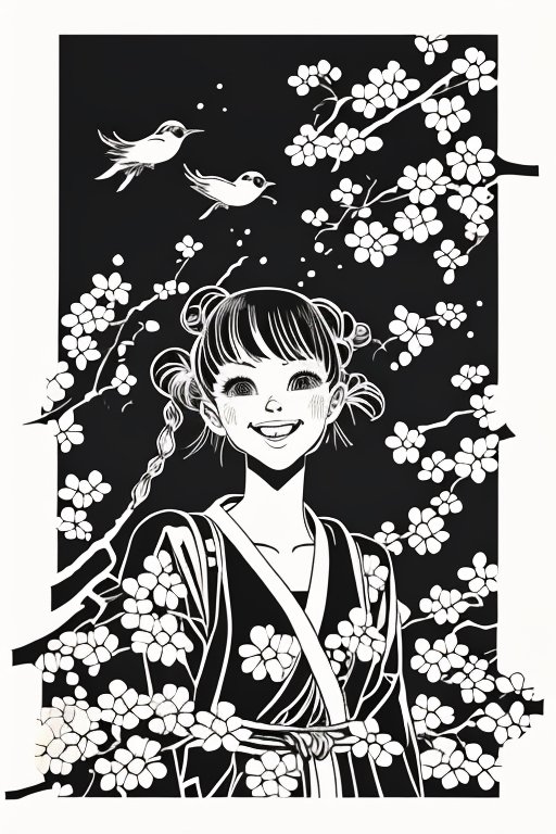 ink painting,  art by sukolity,  lines on Tensor.Art