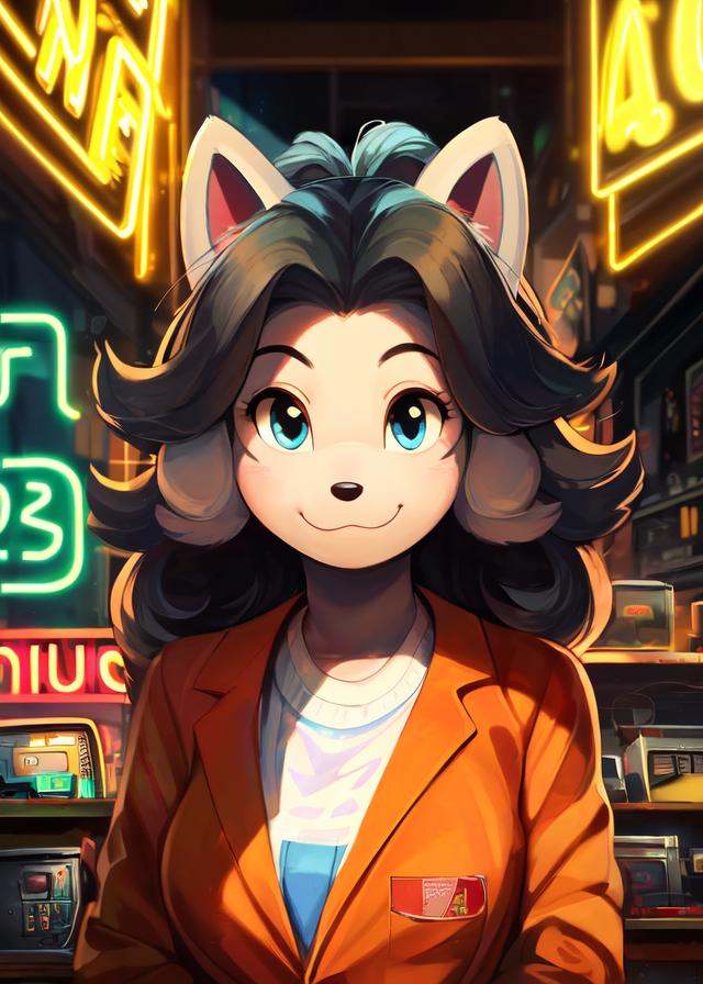 (by Windwttom,  by Edtropolis),  solo ((temmie \(undertale\)) orange working suit) on Tensor.Art