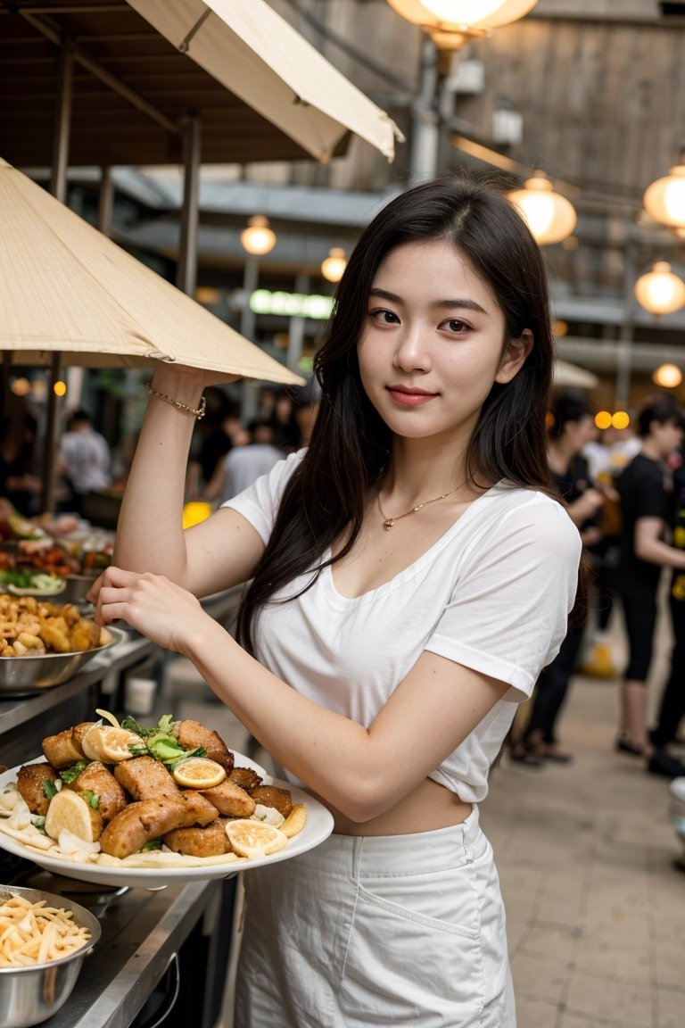 Nguyen,  an 18-year-old Vietnamese girl,  embarks on a dynamic street food adventure. She indulges in a variety of delicio...