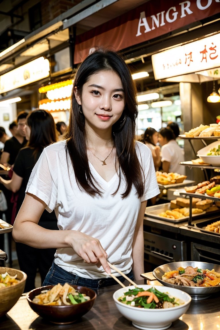 Nguyen,  an 18-year-old Vietnamese girl,  embarks on a dynamic street food adventure. She indulges in a variety of delicio...