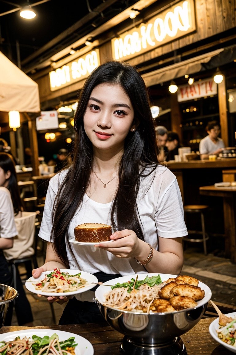 Nguyen,  an 18-year-old Vietnamese girl,  embarks on a dynamic street food adventure. She indulges in a variety of delicio...