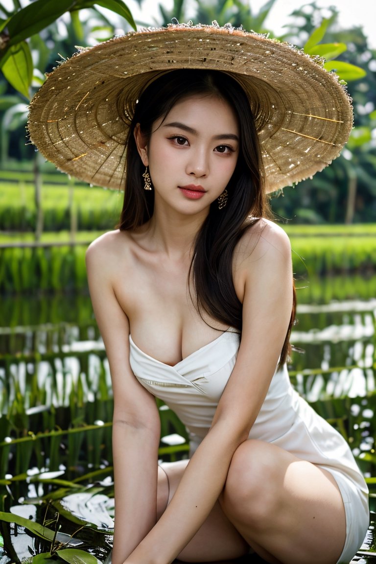 RAW photo,  the most beautiful woman in the world on a bed,  with a seductive looking at the camera on Tensor.Art