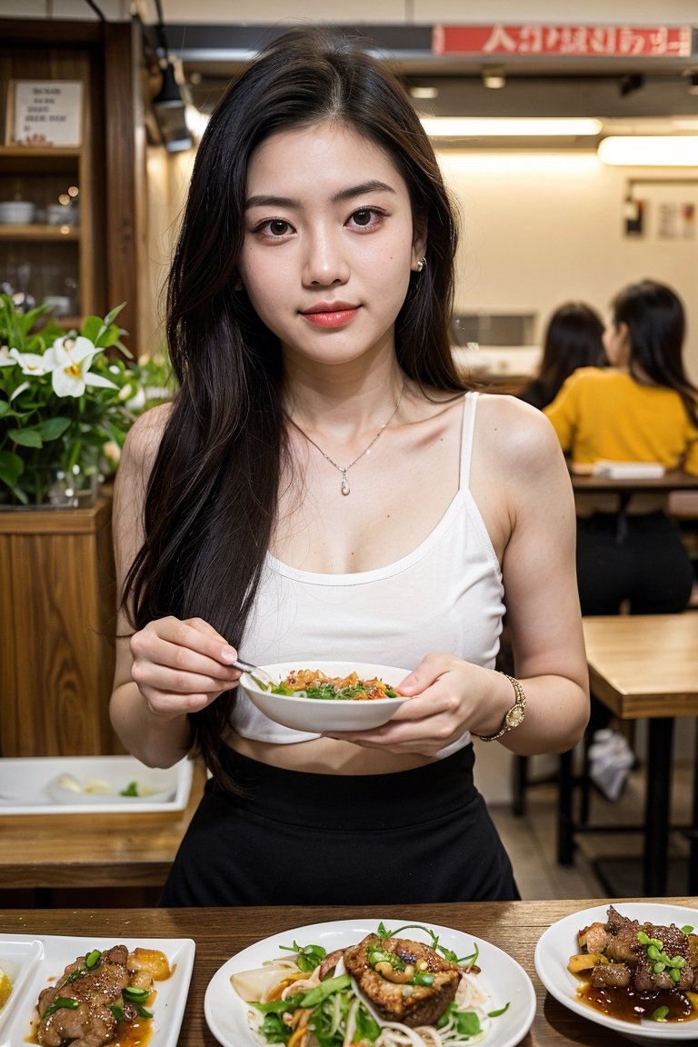 Nguyen,  an 18-year-old Vietnamese girl,  embarks on a dynamic street food adventure. She indulges in a variety of delicio...