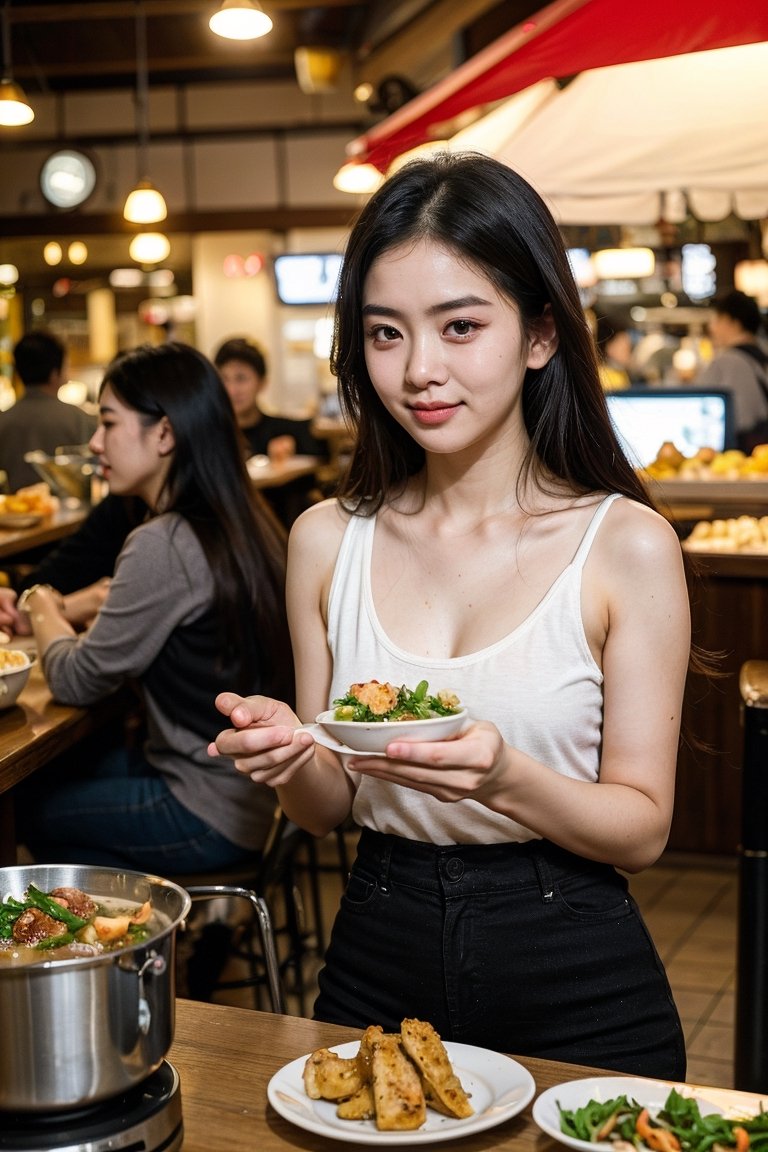 Nguyen,  an 18-year-old Vietnamese girl,  embarks on a dynamic street food adventure. She indulges in a variety of delicio...