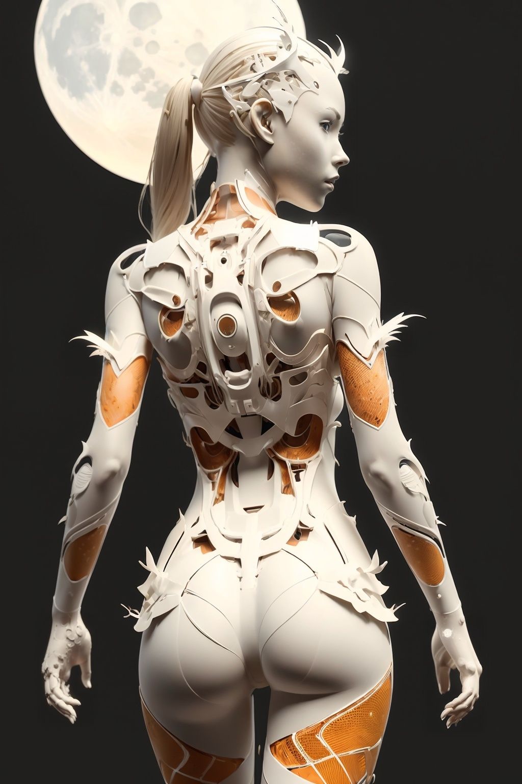 1 girl,  full body,  red Mecha on Tensor.Art