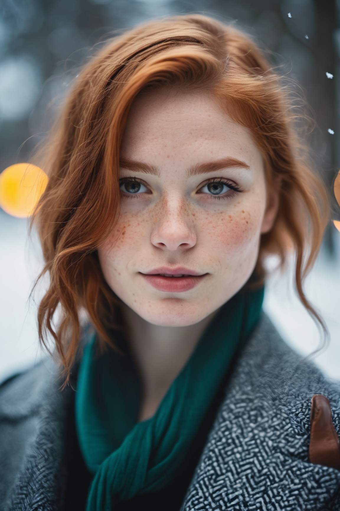 closed lips,  cute smile,  cinematic photo on Tensor.Art
