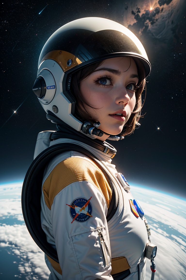 ultra-detailed,  ,  female astronaut on Tensor.Art