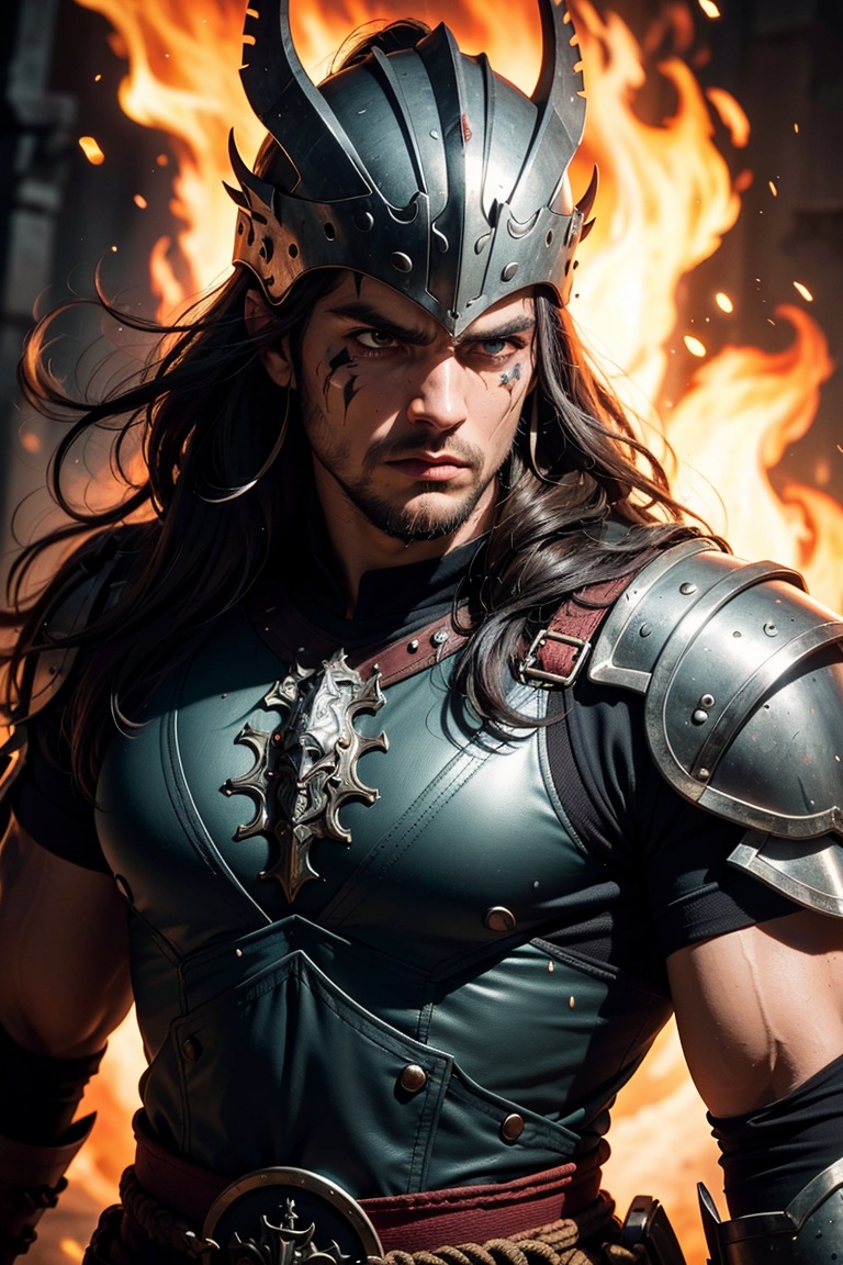 portrait,  viking warrior,  man on Tensor.Art