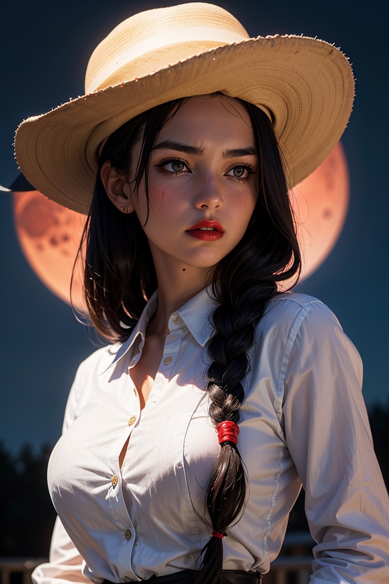 (23-year-old woman),  (determined face),  (red lips) on Tensor.Art