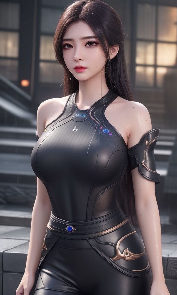 (,1girl, ,best quality, )<lora:354-DA-遮天-林佳:0.6>,, ,masterpiece, (( , )),, realistic,science fiction,mole, ultra realistic 8k cg, ,tamari \(flawless\),     ,building, bare_shoulders, eyelashes,magic,hydrokinesis,sweat, wet, rain, ,       (()), (),