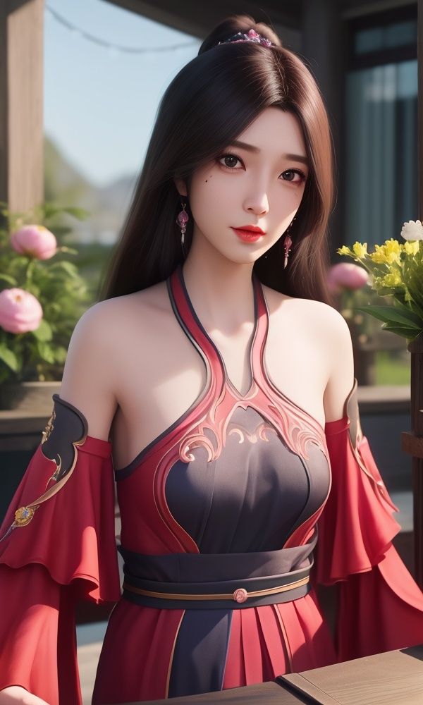 (,1girl, ,best quality, )<lora:354-DA-遮天-林佳:0.8>,, ,masterpiece, (( , )),, realistic,science fiction,mole, ultra realistic 8k cg, ,tamari \(flawless\),     ,peony \(flower\),       (()), (),