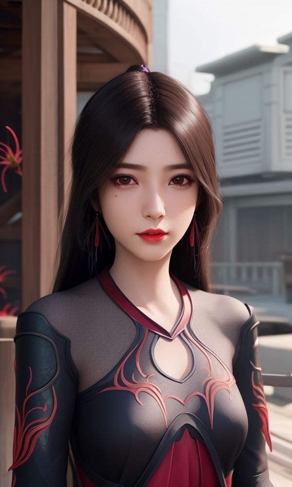 (,1girl, ,best quality, )<lora:354-DA-遮天-林佳:0.8>,, ,masterpiece, (( , )),, realistic,science fiction,mole, ultra realistic 8k cg, ,tamari \(flawless\),   , spider lily,  (()), (),