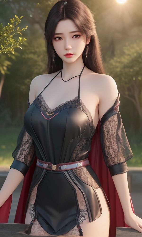 (,1girl, ,best quality, )<lora:354-DA-遮天-林佳:0.7>,, ,masterpiece, (( , )),, realistic,science fiction,mole, ultra realistic 8k cg, ,tamari \(flawless\),    ,see-through, lace, (()),(((, solo, sun, , bare_tree, )))