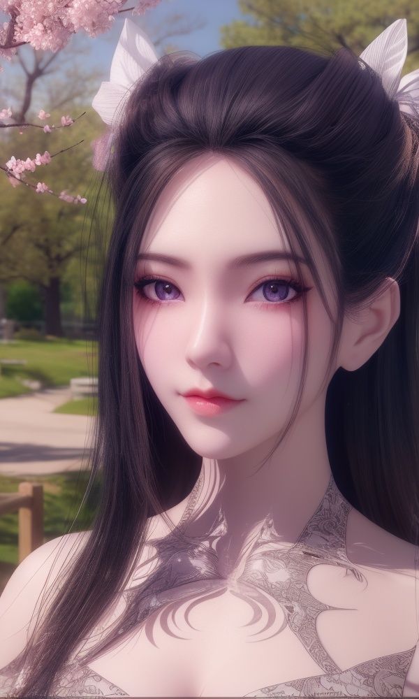 (,1girl, ,best quality, )<lora:357-DA-天行九歌-焰灵-红装:0.8>ultra detailed background,ultra realistic 8k cg,ultra detailed 8k cg,masterpiece,upper body,  (( , )),, ,science fiction,mole, ultra realistic 8k cg, ,tamari \(flawless\),   ,outdoors, sun,sunlight, cherry blossoms,      (()), (),