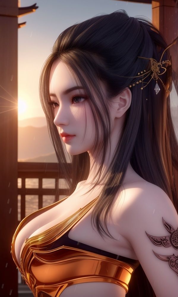 (,1girl, ,best quality, )<lora:357-DA-天行九歌-焰灵-红装:0.7>,,ultra detailed 8k cg, ultra detailed background ,ultra realistic 8k cg, flawless,  tamari \(flawless\), professional artwork, famous artwork, cinematic lighting, cinematic bloom, (( , )),, dreamlike, unreal, science fiction,  luxury, jewelry, diamond, pearl, gem, sapphire, ruby, emerald, intricate detail, delicate pattern, charming, alluring, seductive, erotic, enchanting, hair ornament, necklace, earrings, bracelet, armlet,halo,masterpiece, (( , )),, realistic,science fiction,mole,   ,cherry blossoms,,(((Best quality, masterpiece, ultra high res, (photorealistic:1.4), raw photo, 1girl, ,rain, , sunlight, sunset, qianqiu wanxia,     )))  (()), (),