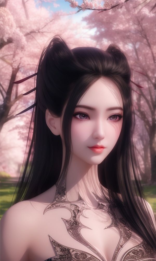 (,1girl, ,best quality, )<lora:357-DA-天行九歌-焰灵-红装:0.8>ultra detailed background,ultra realistic 8k cg,ultra detailed 8k cg,masterpiece,upper body,  (( , )),, ,science fiction,mole, ultra realistic 8k cg, ,tamari \(flawless\),   ,outdoors, sun,sunlight, cherry blossoms,      (()), (),