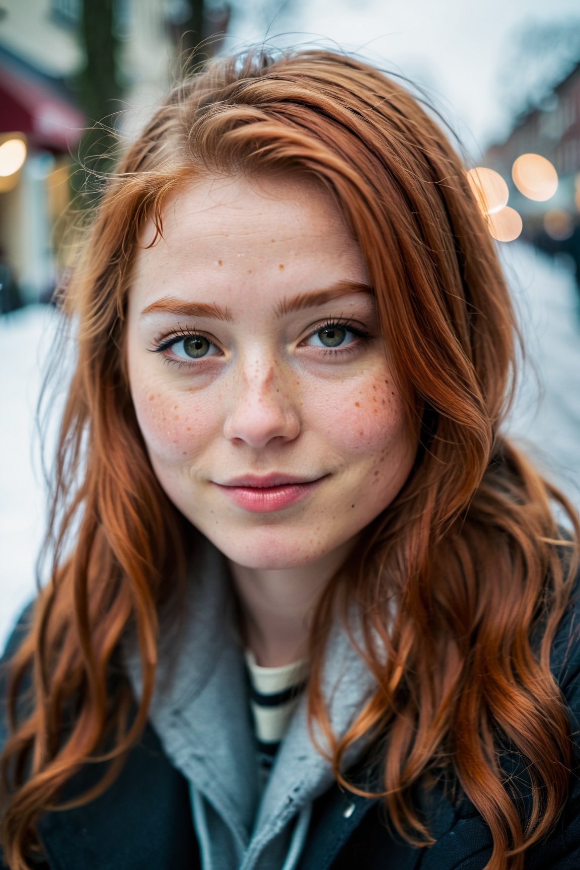 closed lips,  cute smile,  cinematic photo on Tensor.Art