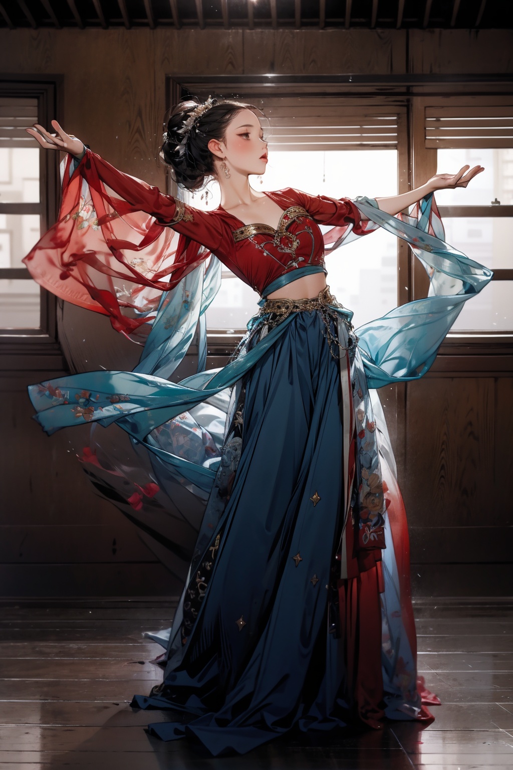  absurdres,incredibly absurdres,reality,realistic,,solo, Ancient costume dancers