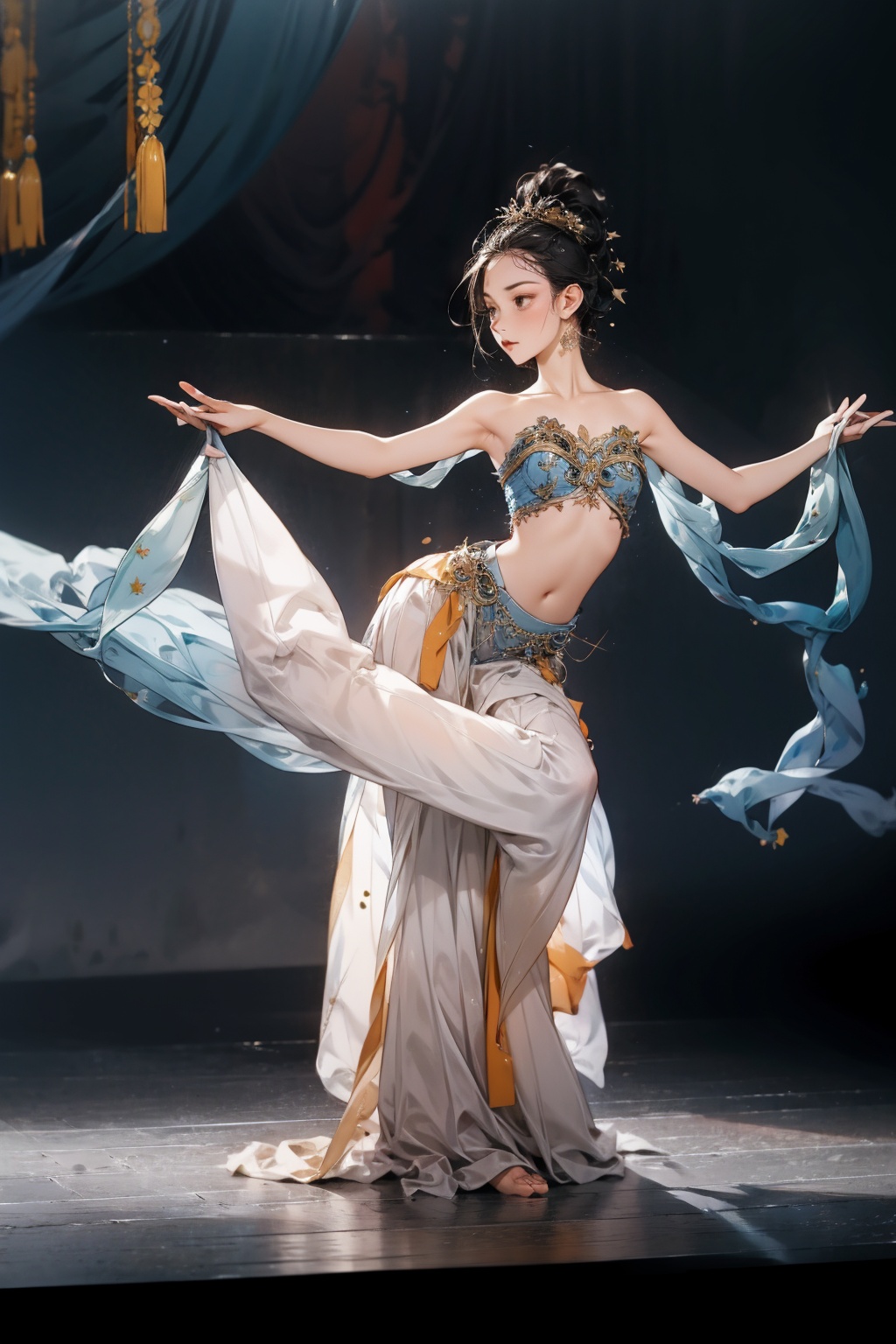  absurdres,incredibly absurdres,reality,realistic,,solo, Ancient costume dancers