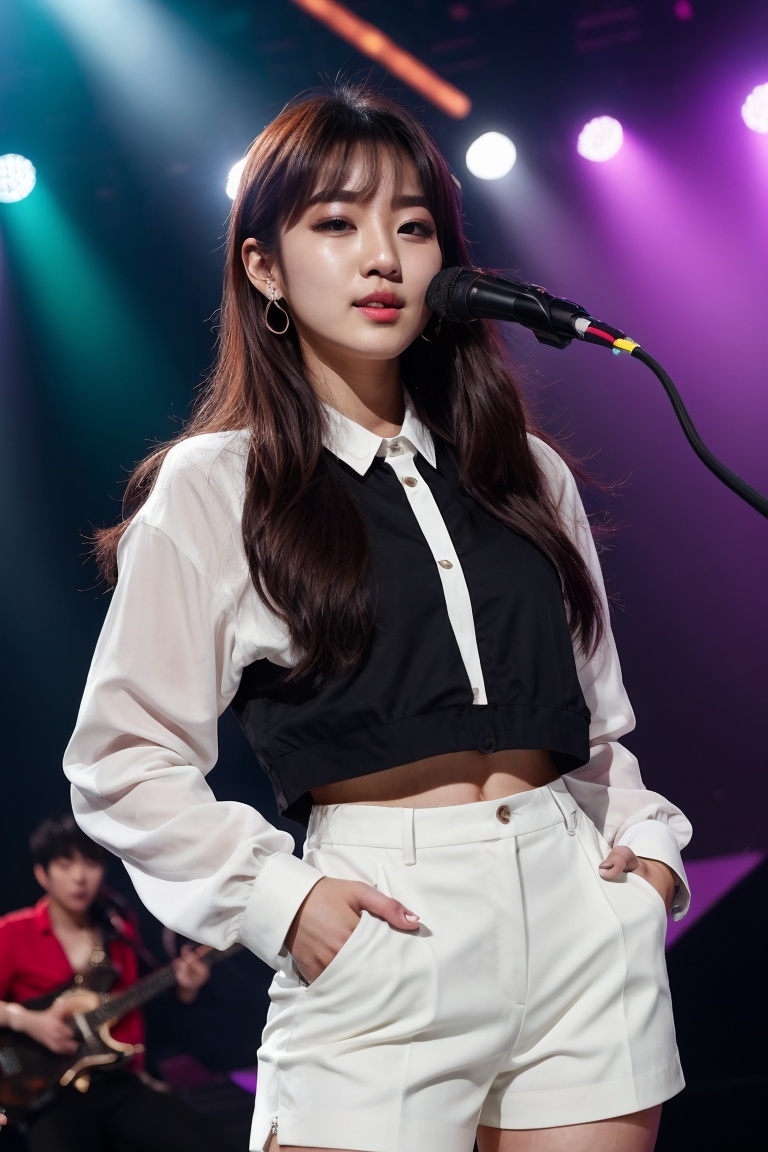 (Hana),  18yo,  (a talented South Korean singer) on Tensor.Art