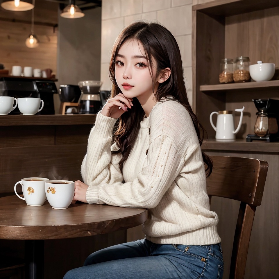 (Hana),  18yo,  (a beautiful South Korean college girl) on Tensor.Art