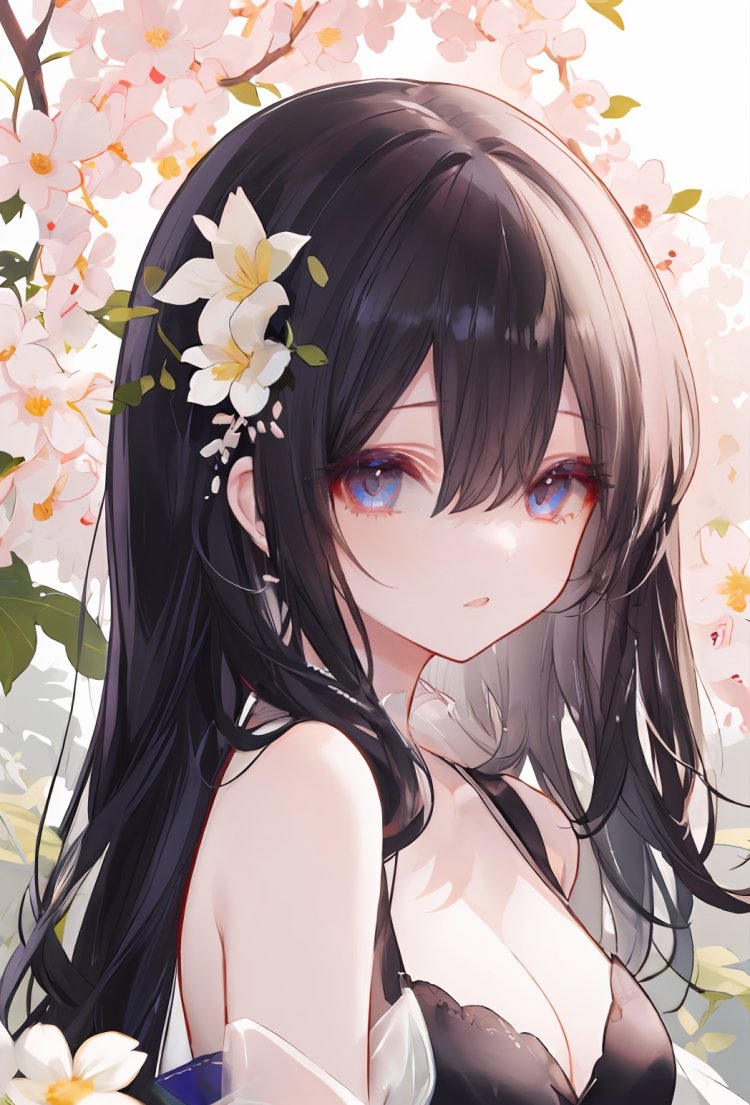 (masterpiece), best quality,1girl,(highly detailed beautiful eyes),flowers on the upper body,sunlight
