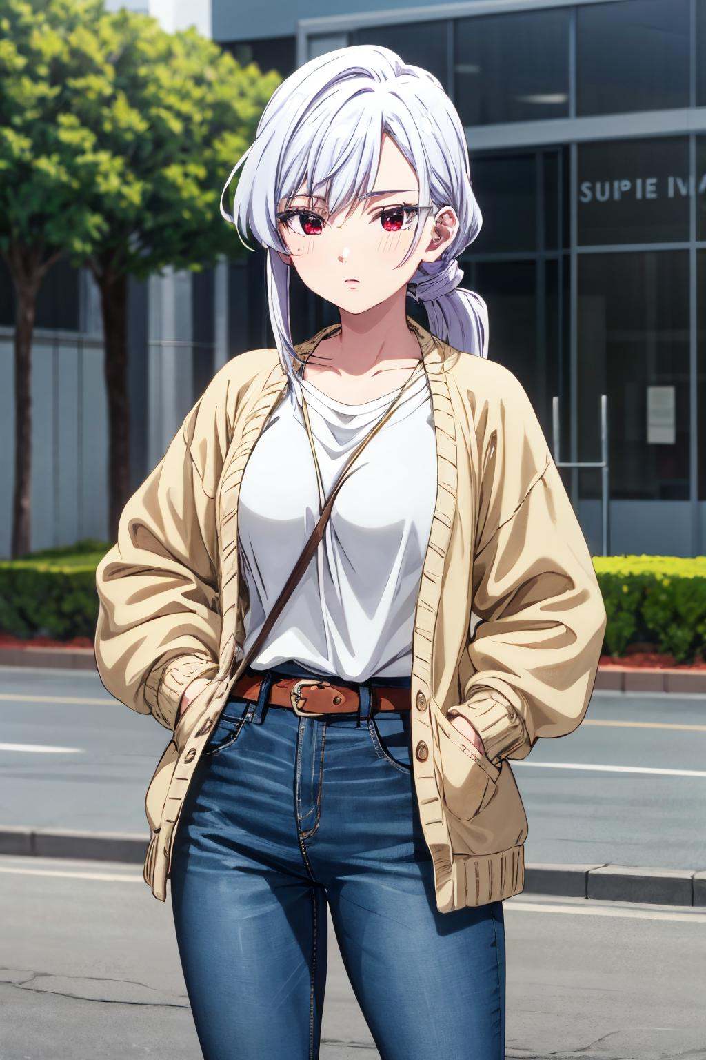 nano_wz,  white hair,  red eyes on Tensor.Art