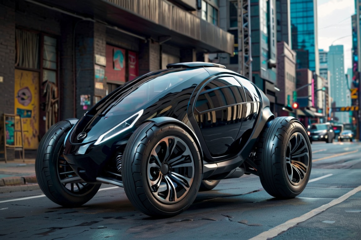 Futuristic Hi-Tech,  High Waist,  Sleek Sci-Fi Bodywork on Tensor.Art