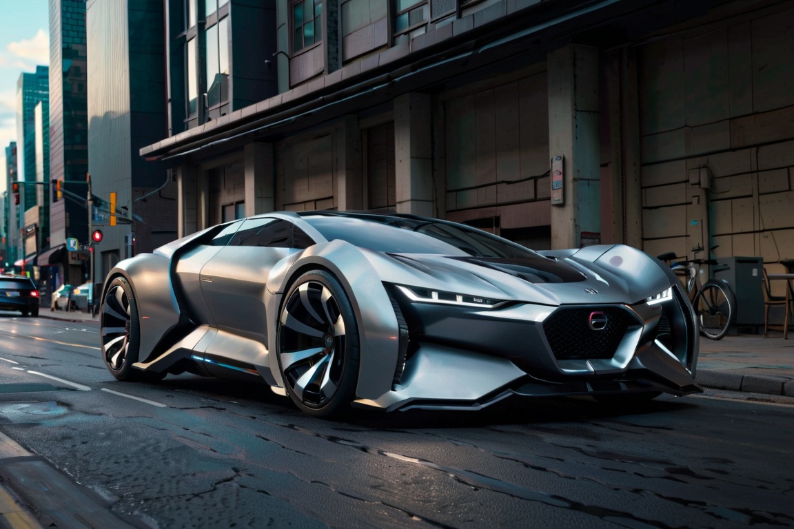 Futuristic Hi-Tech,  High Waist,  Sleek Sci-Fi Bodywork on Tensor.Art