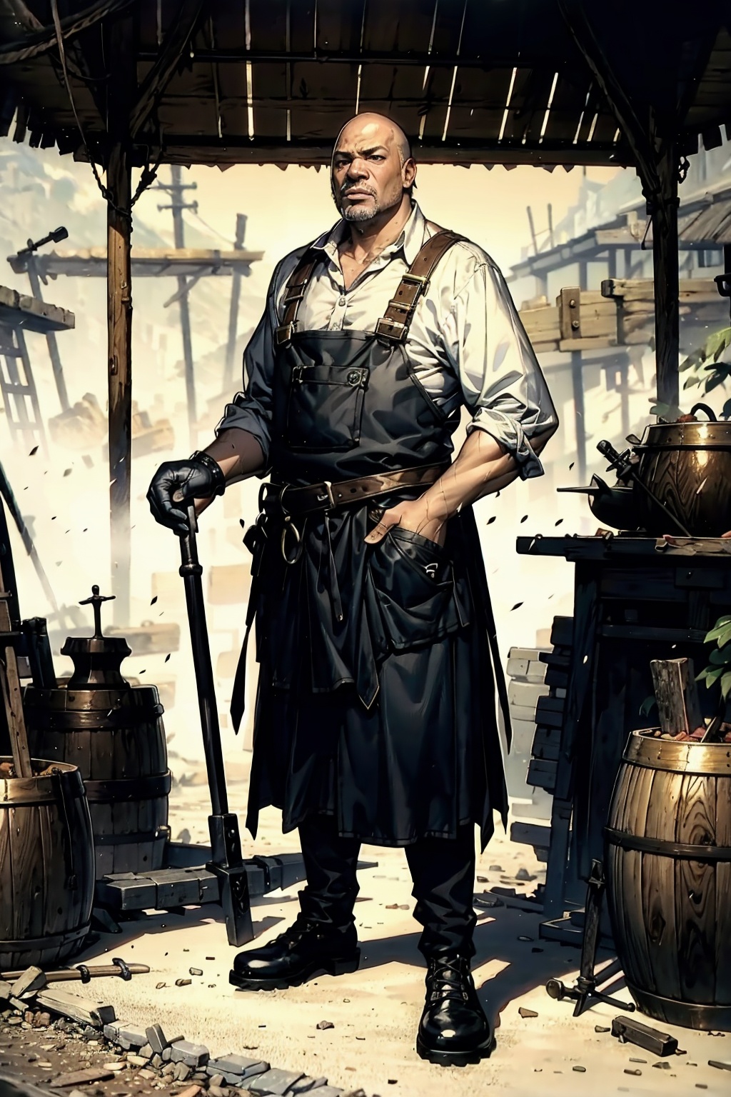  absurdres,incredibly absurdres,reality,realistic,,(solo:1.2),1boy,full_shot, ironsmith